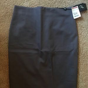 Grey Pencil Skirt